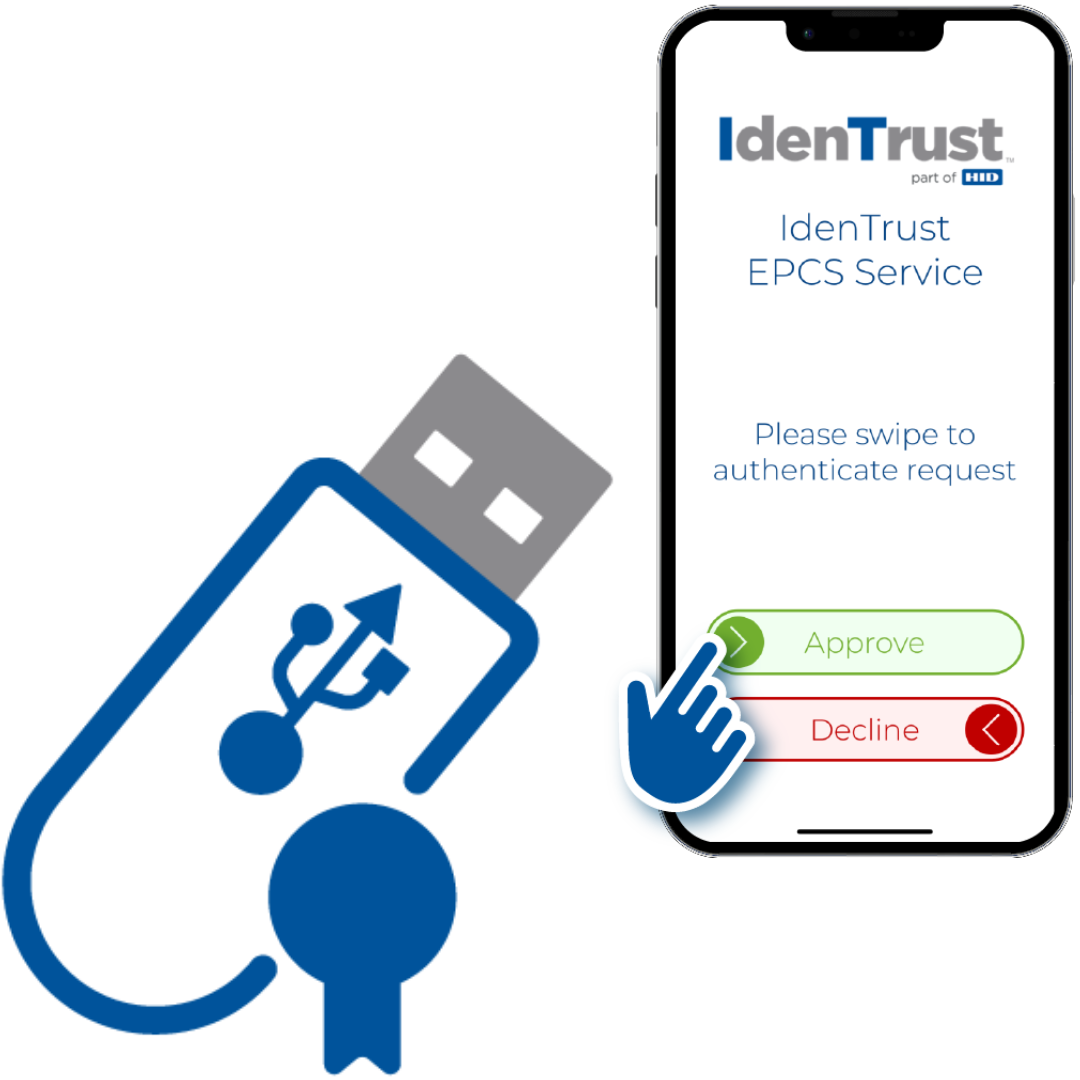 Icon with usb stick and smart phone