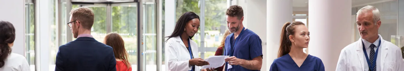 Doctors and Nurses discussing medical work