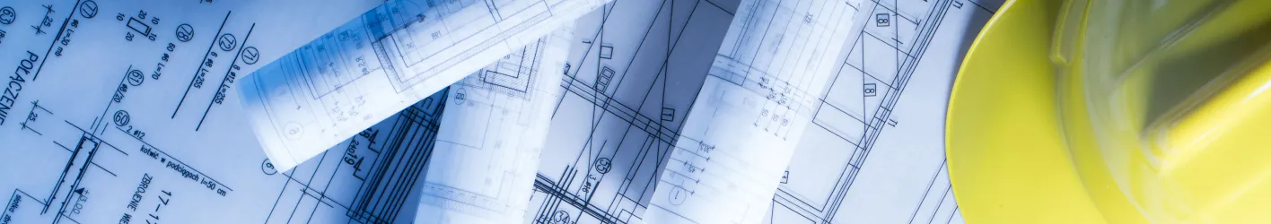 Hard Hat and building plans