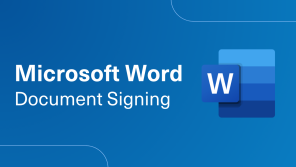 Document Signing with Microsoft Word & word logo