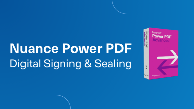 Nuance Power PDF icon with text to the left saying Digital Signing & Sealing